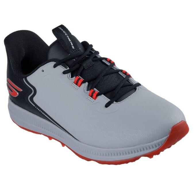 Skechers Go Golf Elite 6 Heren Golfschoenen Grijs Zwart Rood 3/5