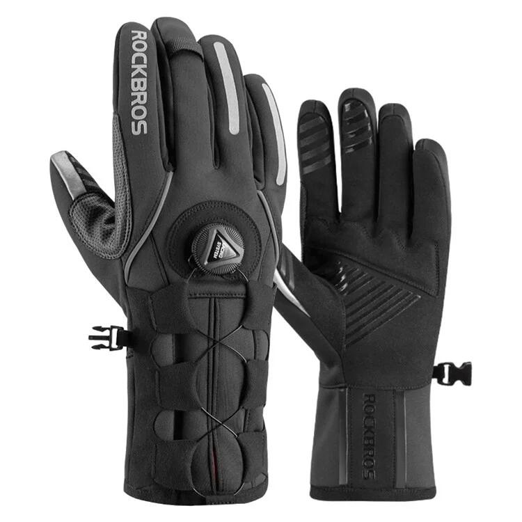 ROCKBROS Touchscreen compatible cycling gloves, reflective mountain biking gloves