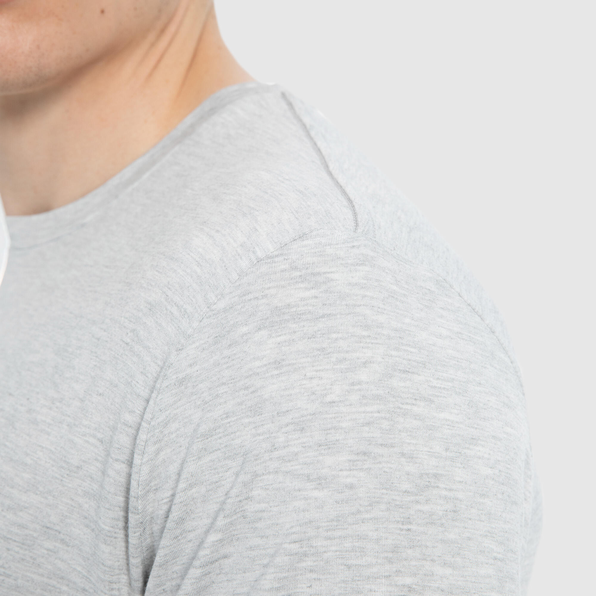 Herren T-Shirt Ilian Modal Grau Melange 4/6