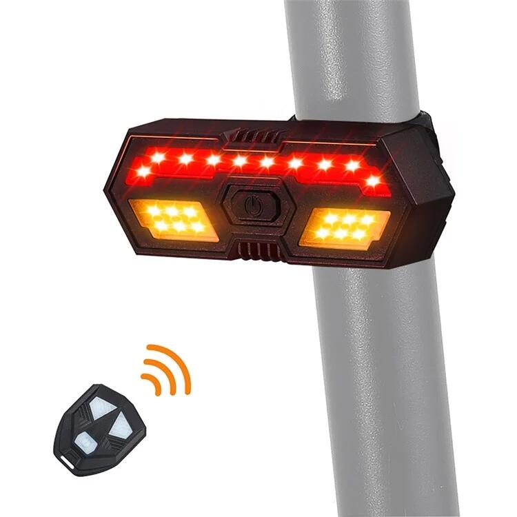 Luz traseira de bicicleta led, buzina de bicicleta, luz de seta