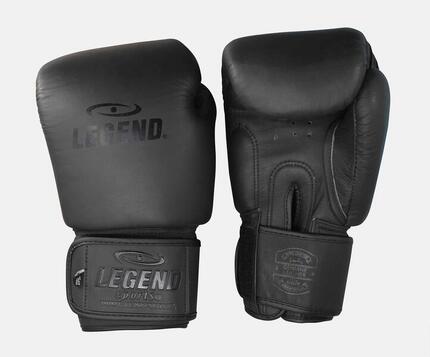 Legend Thai ELITE Gants de Boxe Unisexe Mat Noir