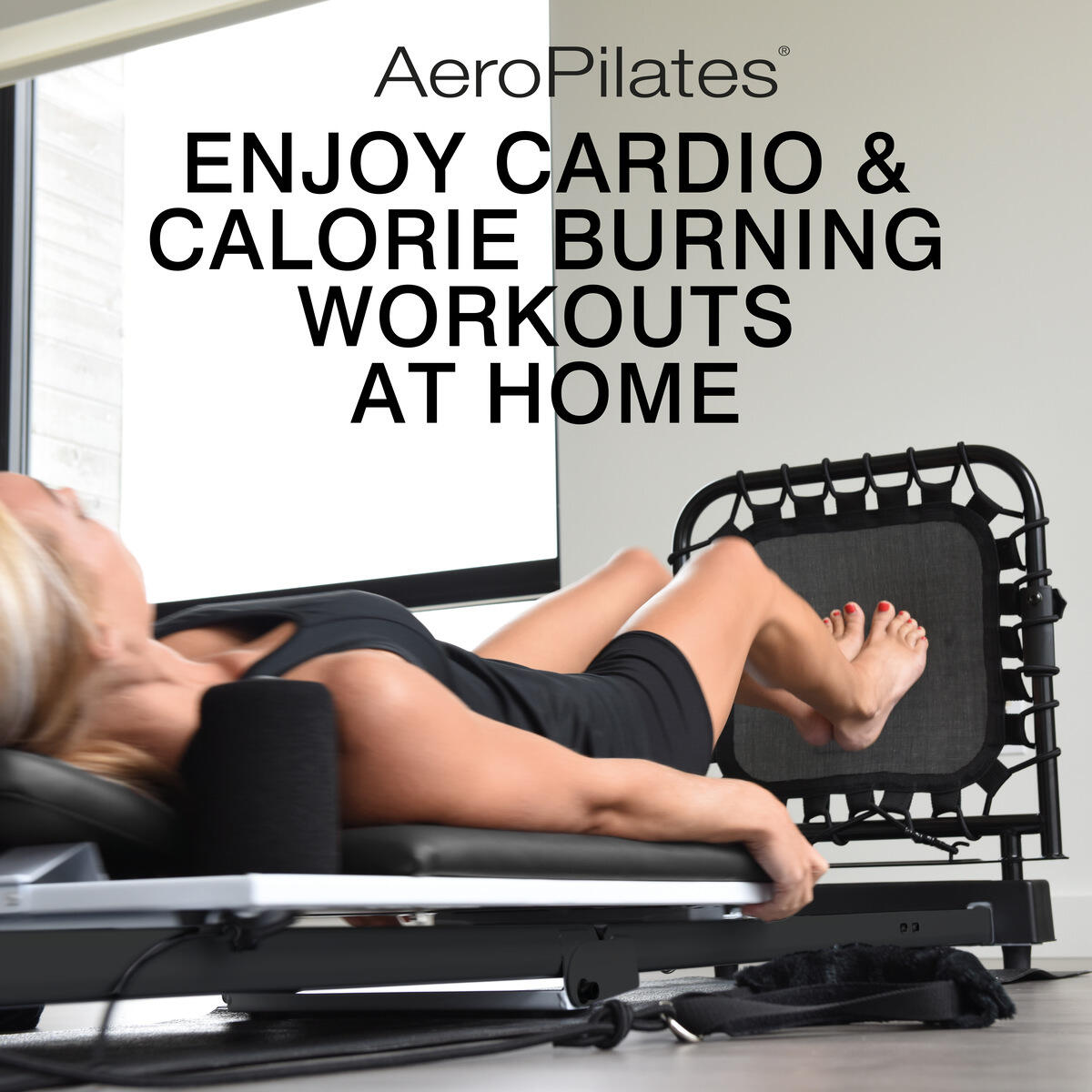 Aero Pilates Reformer 435 Plus Noir & Rose 3/7