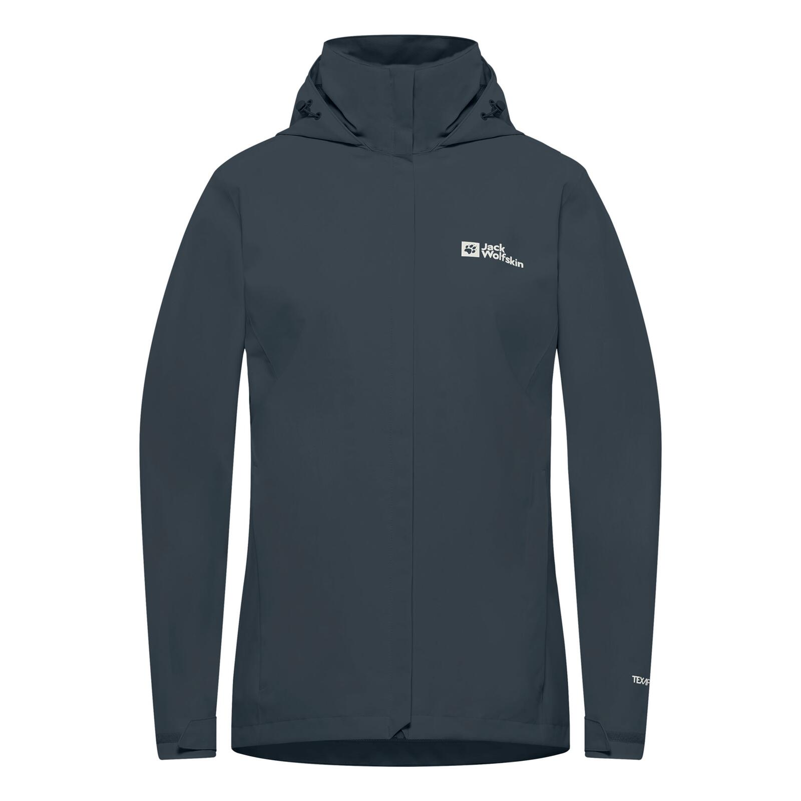 JACK WOLFSKIN Regenjacke wasserdicht atmungsaktiv Damen - Regenjacke Trailtime 2l Jkt W