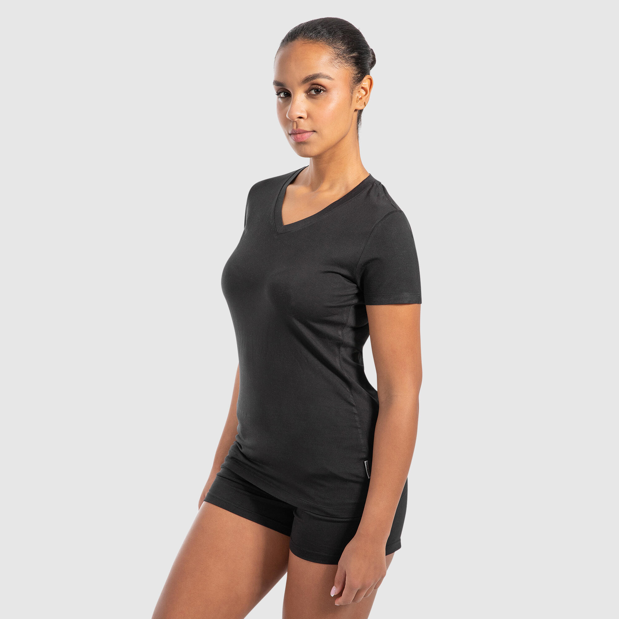 Damen T-Shirt Nela Modal Schwarz 2/5