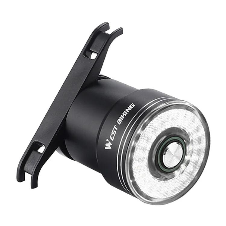 Luz traseira inteligente para bicicleta, sensor de travagem - transparente/plana 2/7