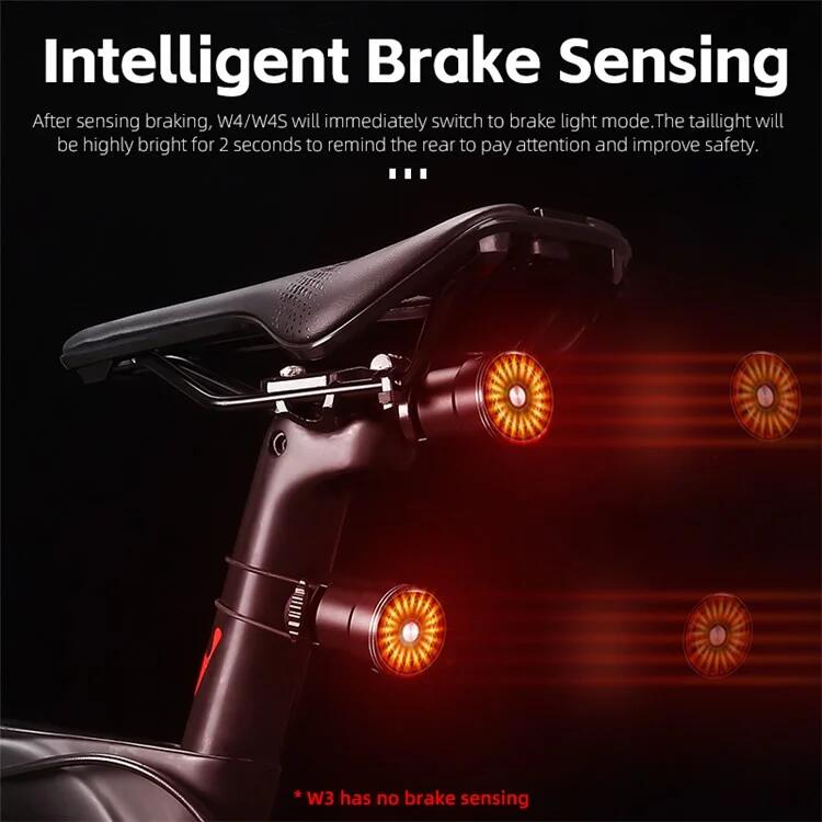 Smart Bike Rücklicht, Bremssensor - Rot/Flach 6/7
