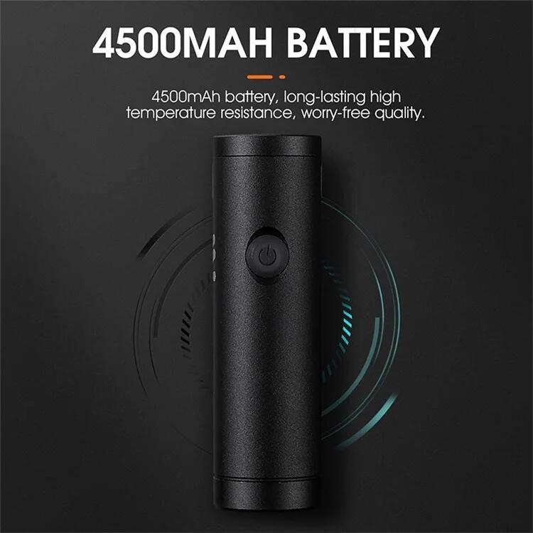 Lanterna de luz frontal de bicicleta LED super brilhante recarregável - preta 6/7