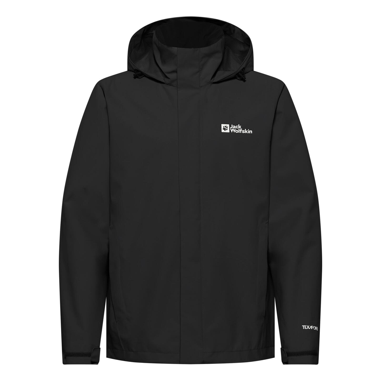 JACK WOLFSKIN Regenjacke wasserdicht atmungsaktiv Herren - Regenjacke Trailtime 2l Jkt M