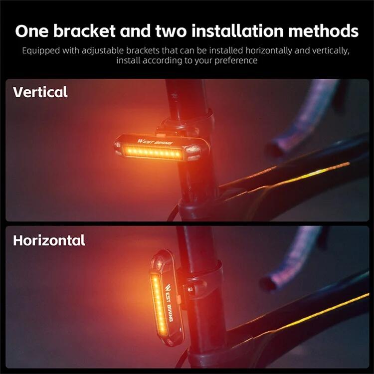 Helle USB-LED-Fahrrad-Rücklicht-Warnlampe - T3 3/7