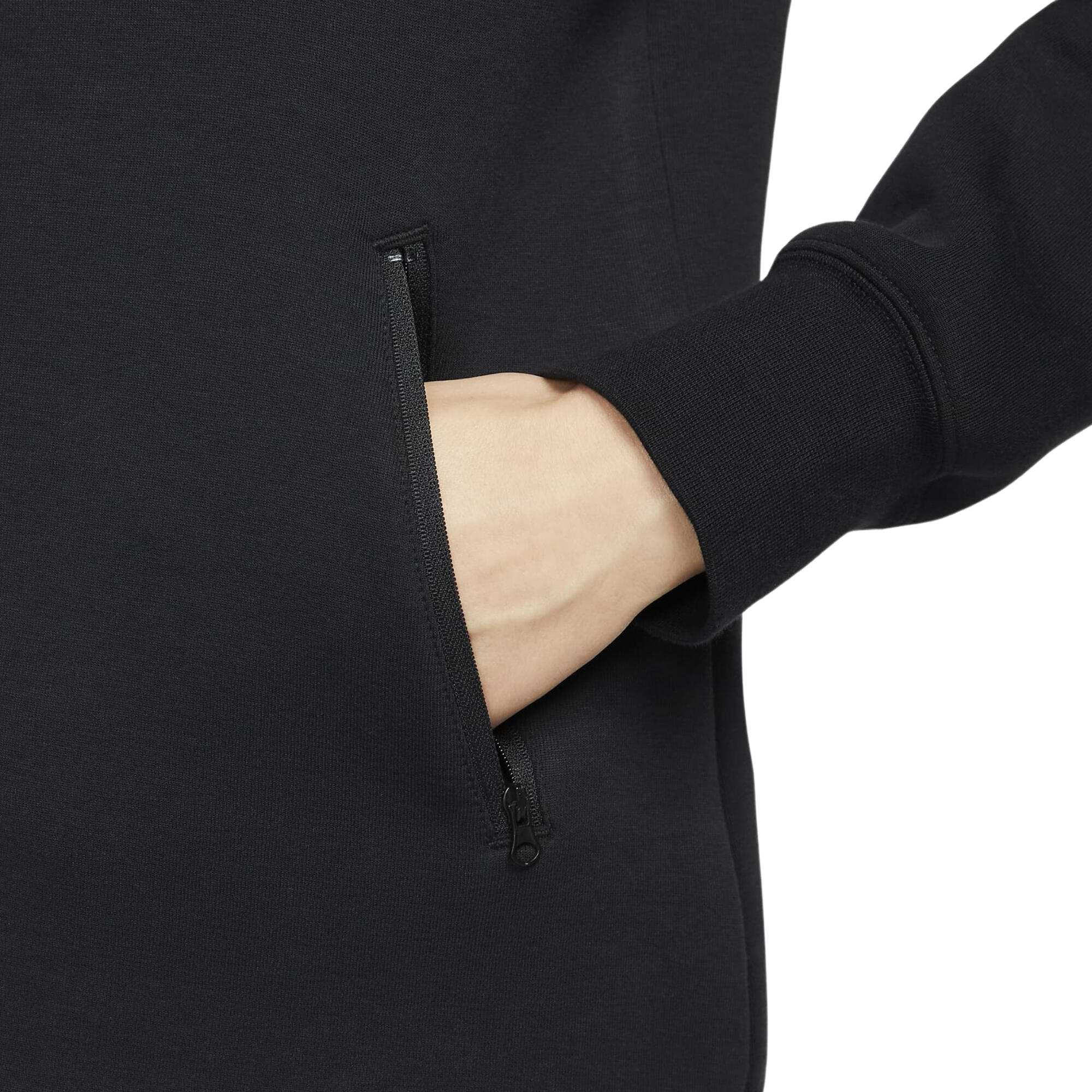 Sweat à Capuche et Zip Tech Fleece Windrunner Noir - FB8338-010 3/4