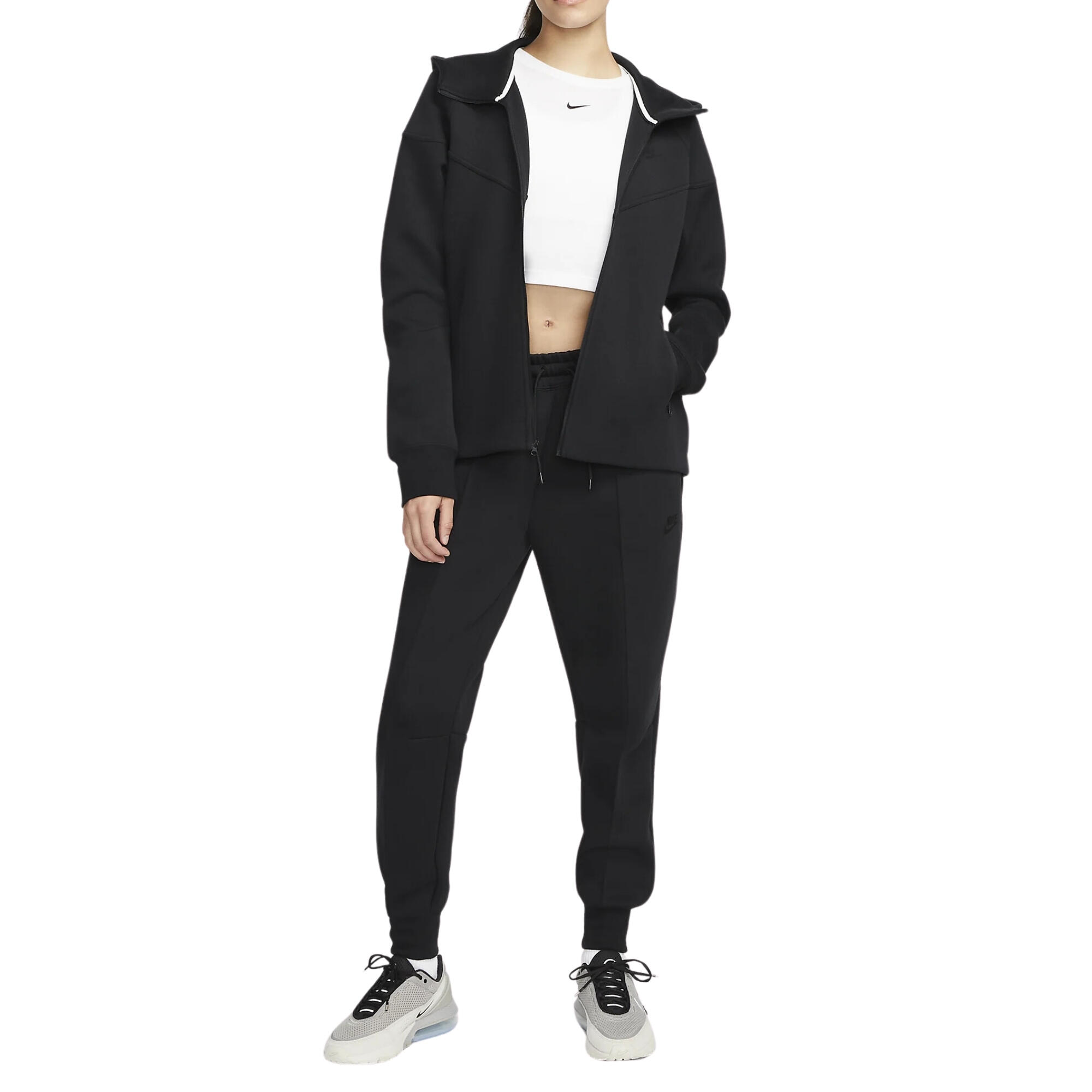 Sweat à Capuche et Zip Tech Fleece Windrunner Noir - FB8338-010 4/4