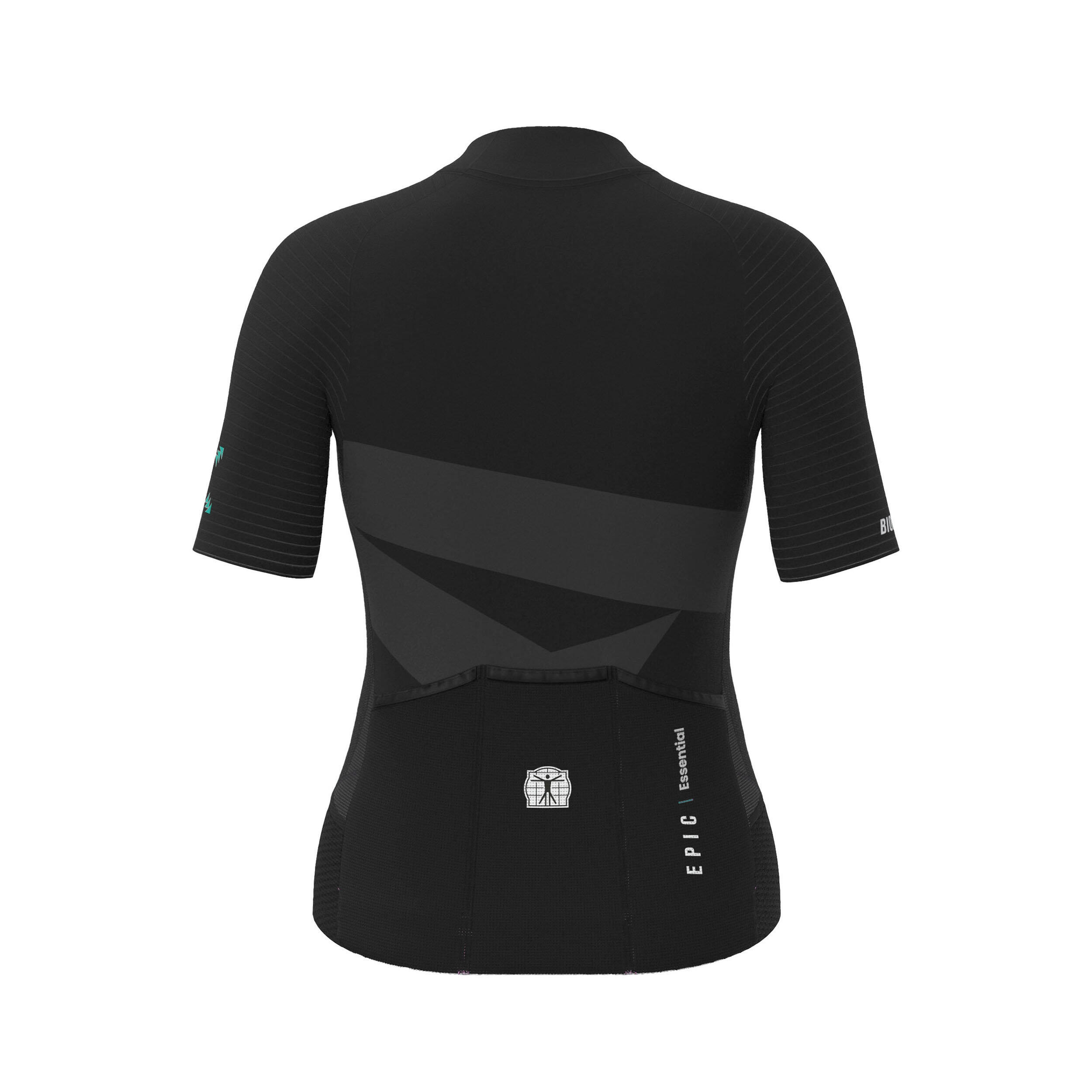 Maillot Cyclisme Manches Courtes Femme - Epic Eclipse Black 2/5