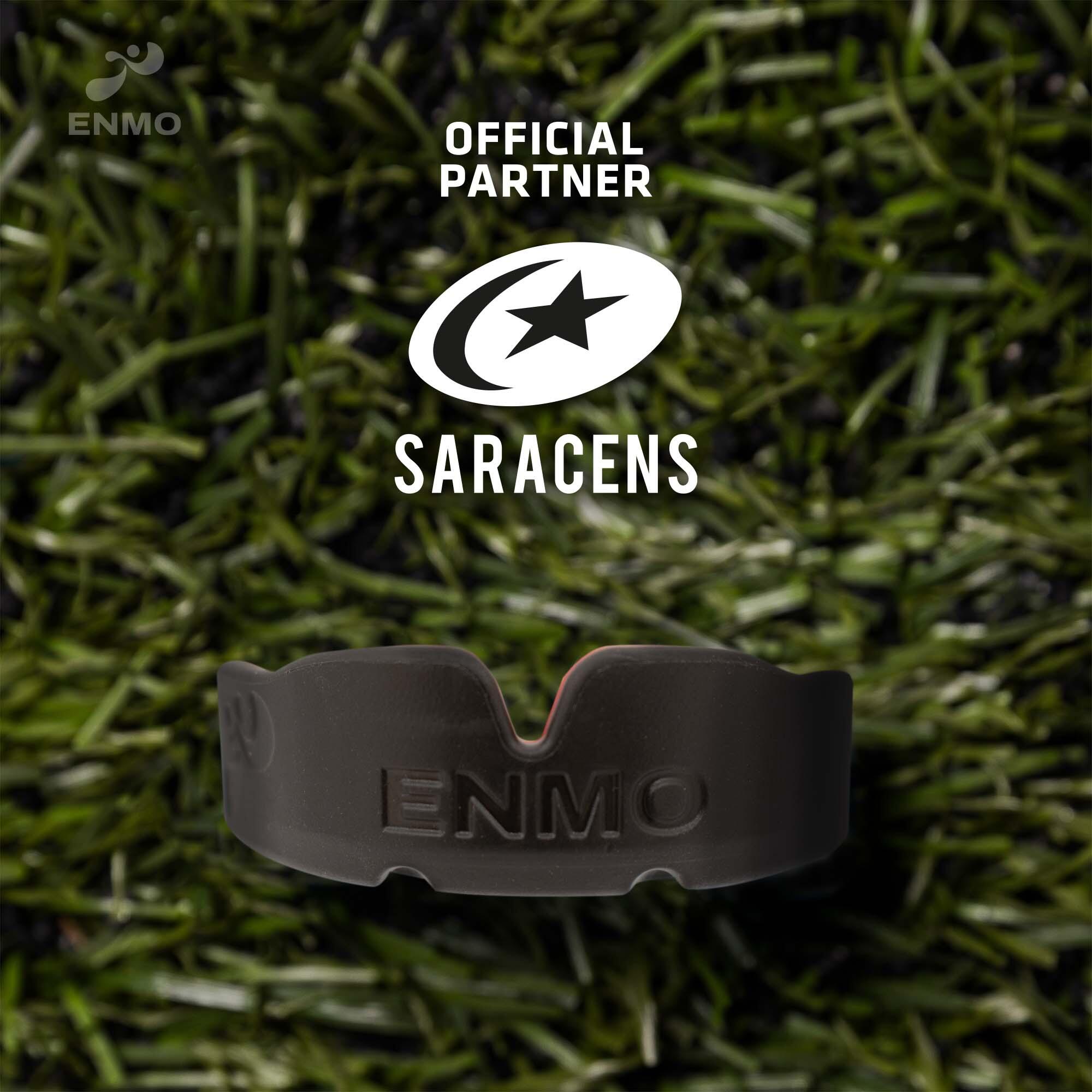 Enmo Maxilla Gel Mouthguard - Adult, Black/Red 5/7