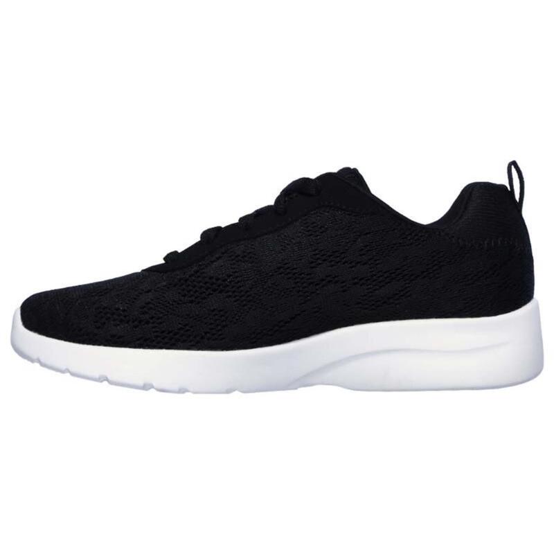 Pantofi sport pentru femei Skechers Floral Mesh Lace Up Negru