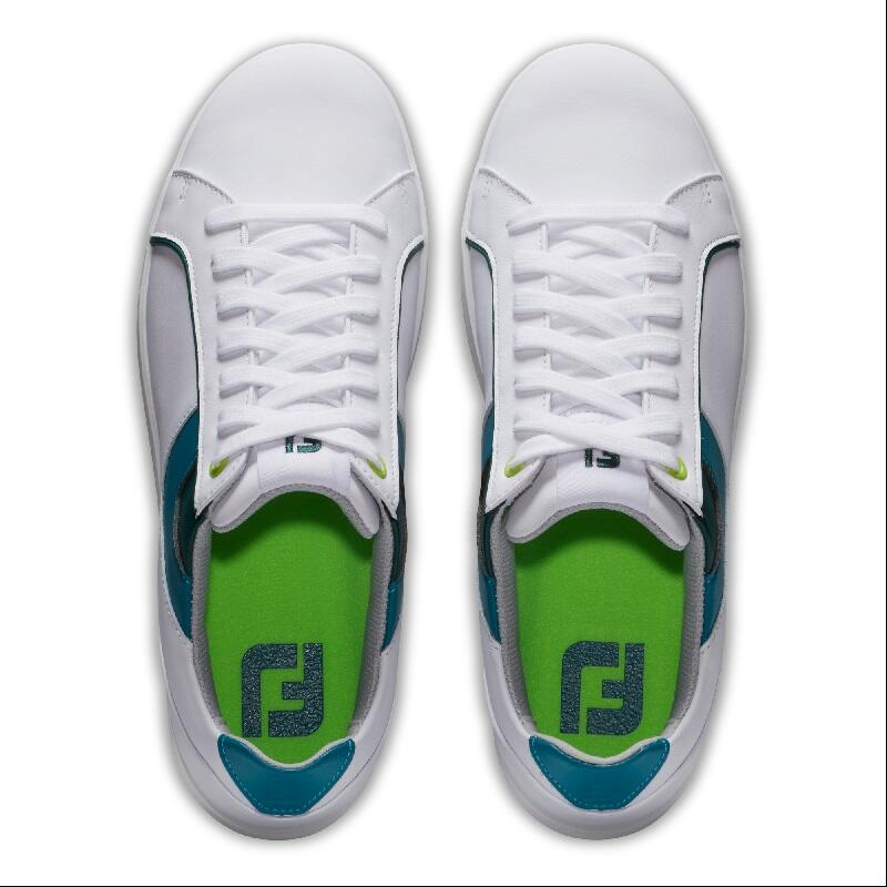Footjoy Links White Green 3/4
