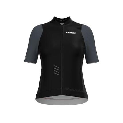 Maillot Cyclisme Manches Courtes Femme - Icon Black/Anthracite