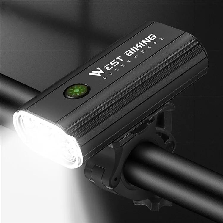 Luz para manillar de bicicleta de alta potencia de 1500 lúmenes, 5 modos 6/7