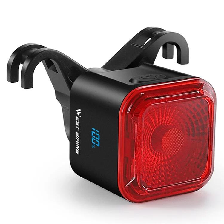 Smart Bicycle Tail Light, Brake Detection, Battery Display