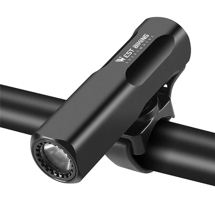 800LM Bright Front Bike Light - Black Aluminum Alloy