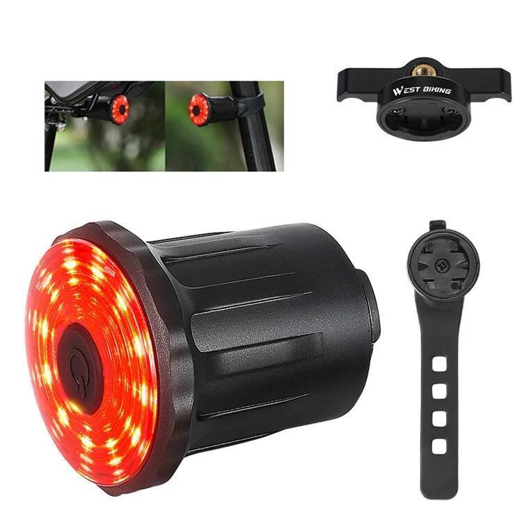 Smart Brake Induction USB Rechargeable LED Bike Tail Light
