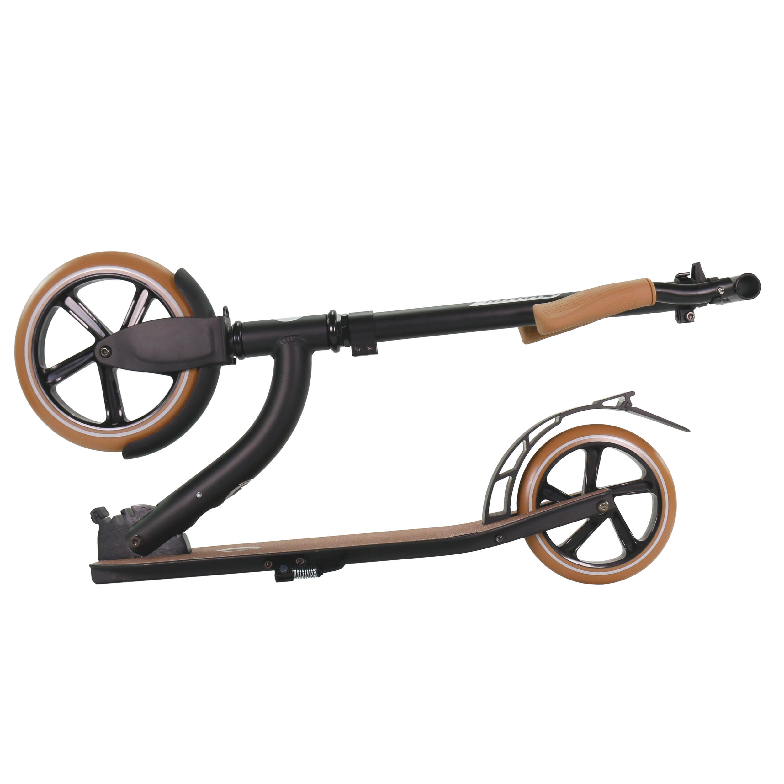 Best Sporting 30472 Vintage Klapp-Scooter 230/180 matt schwarz Roller 2/7
