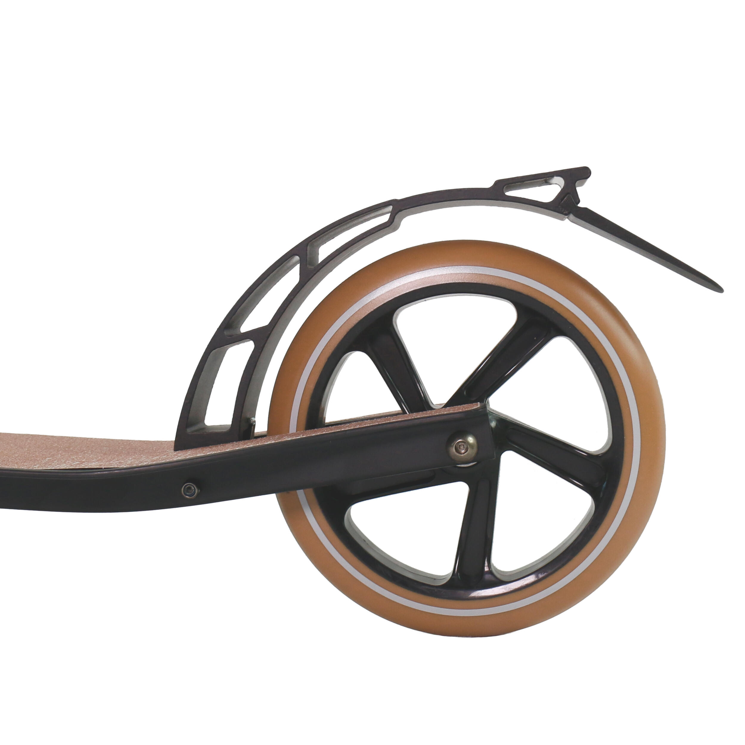 Best Sporting 30472 Vintage Klapp-Scooter 230/180 matt schwarz Roller 4/7