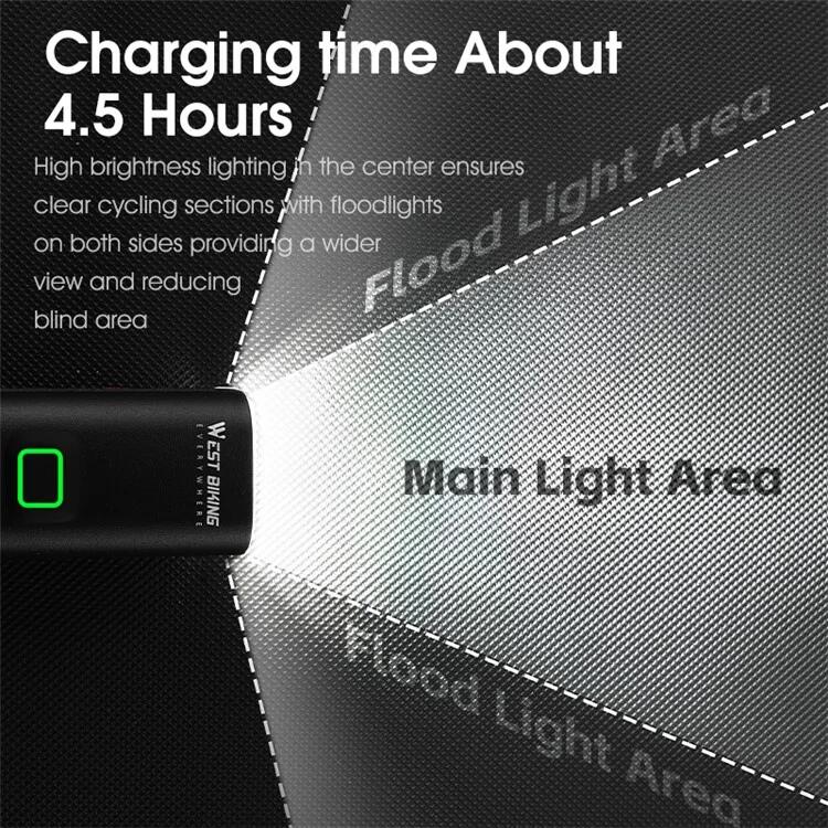 Luz frontal de bicicleta LED brilhante - Suporte para pendurar 4/7
