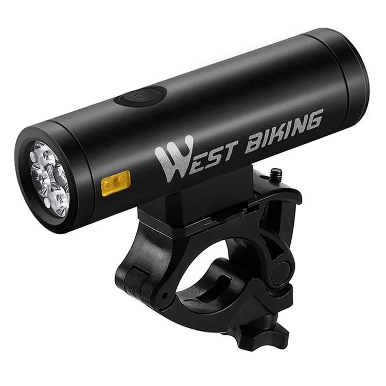 Luz frontal de bicicleta de liga de alumínio 400lm ipx6 à prova de água