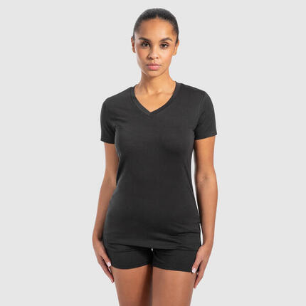 Damen T-Shirt Nela Modal Grau Melange