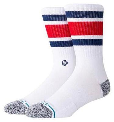 Stance jongens sokken wit / rood