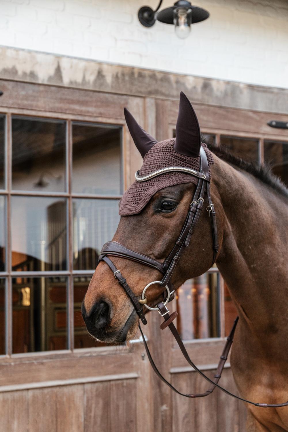 Wellington Oornetje - Velvet - Soundless Bruin - Voor Paard 3/7