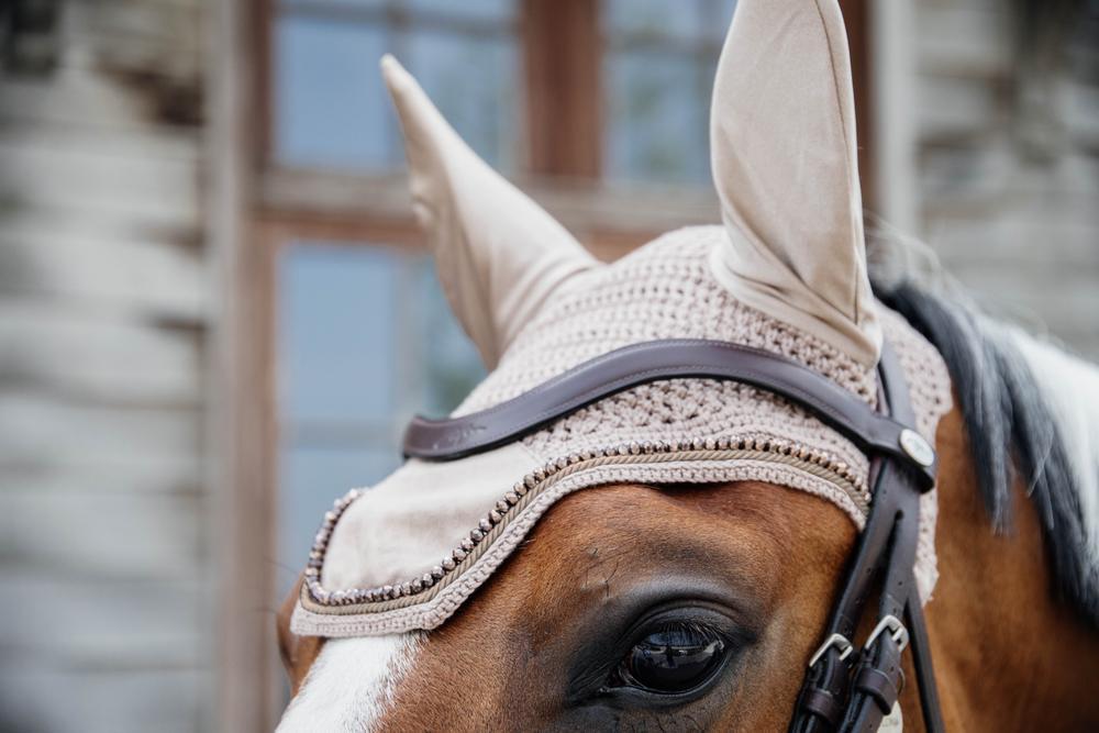 Fliegenhaube Kentucky Wellington Velvet Pearls 4/5