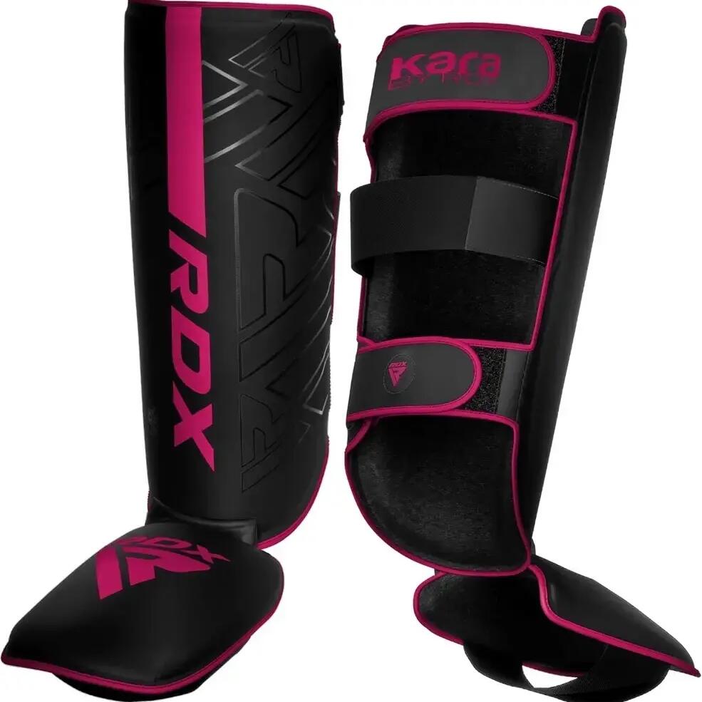 Shin Guards RDX F6 KARA - Black/Pink - M