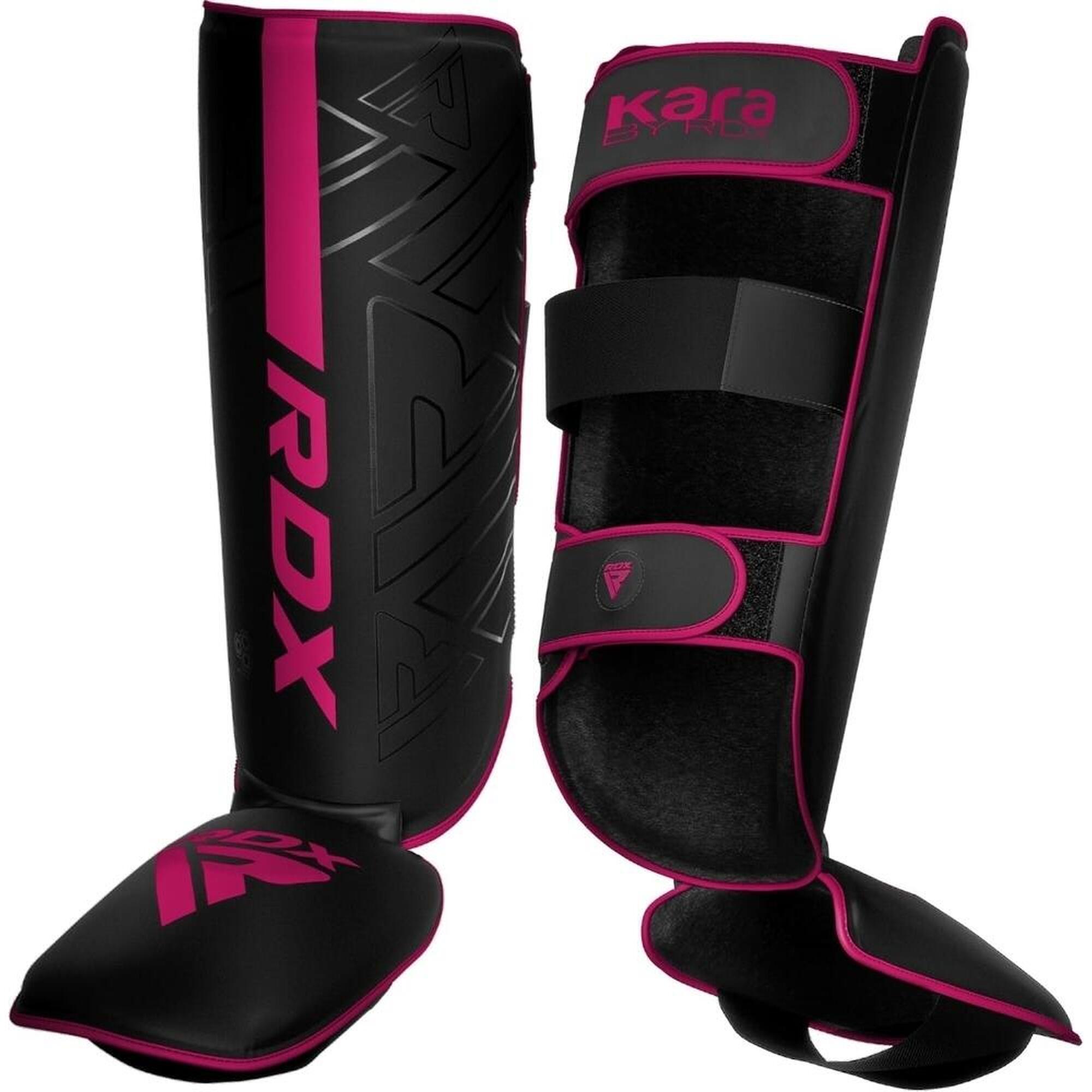 Rdx Sports - Protège-tibias F6 Kara – Noir/rose – Taille M - Protège Tibia Et Pied - Noir - 40 M - Decathlon