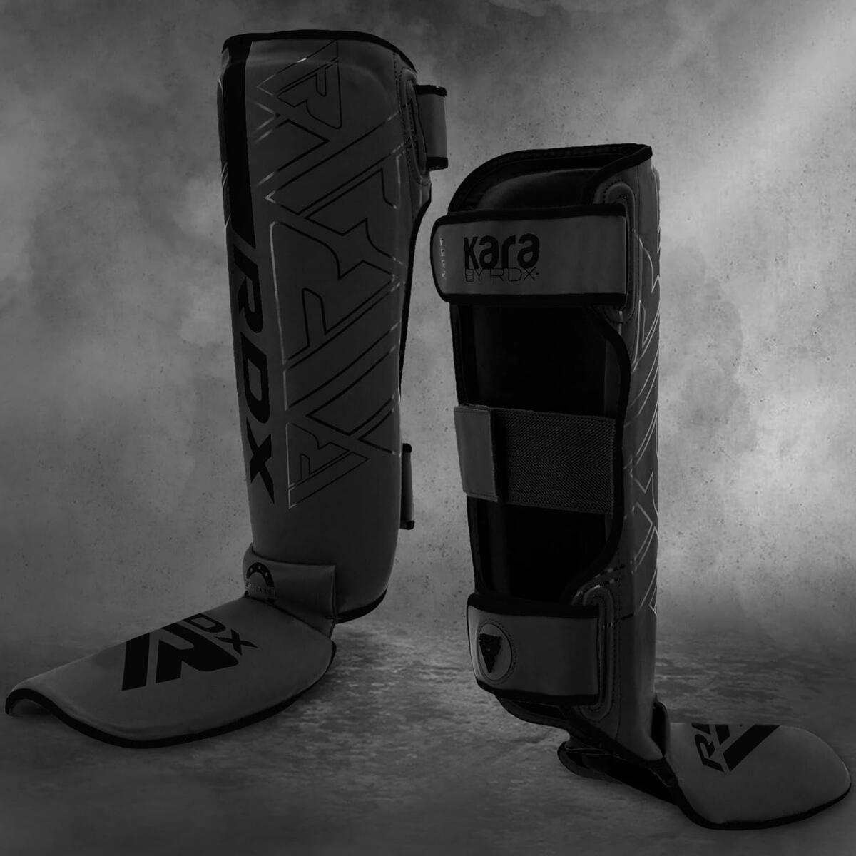 Shin Guards F6 KARA – Black – Size XL 2/7