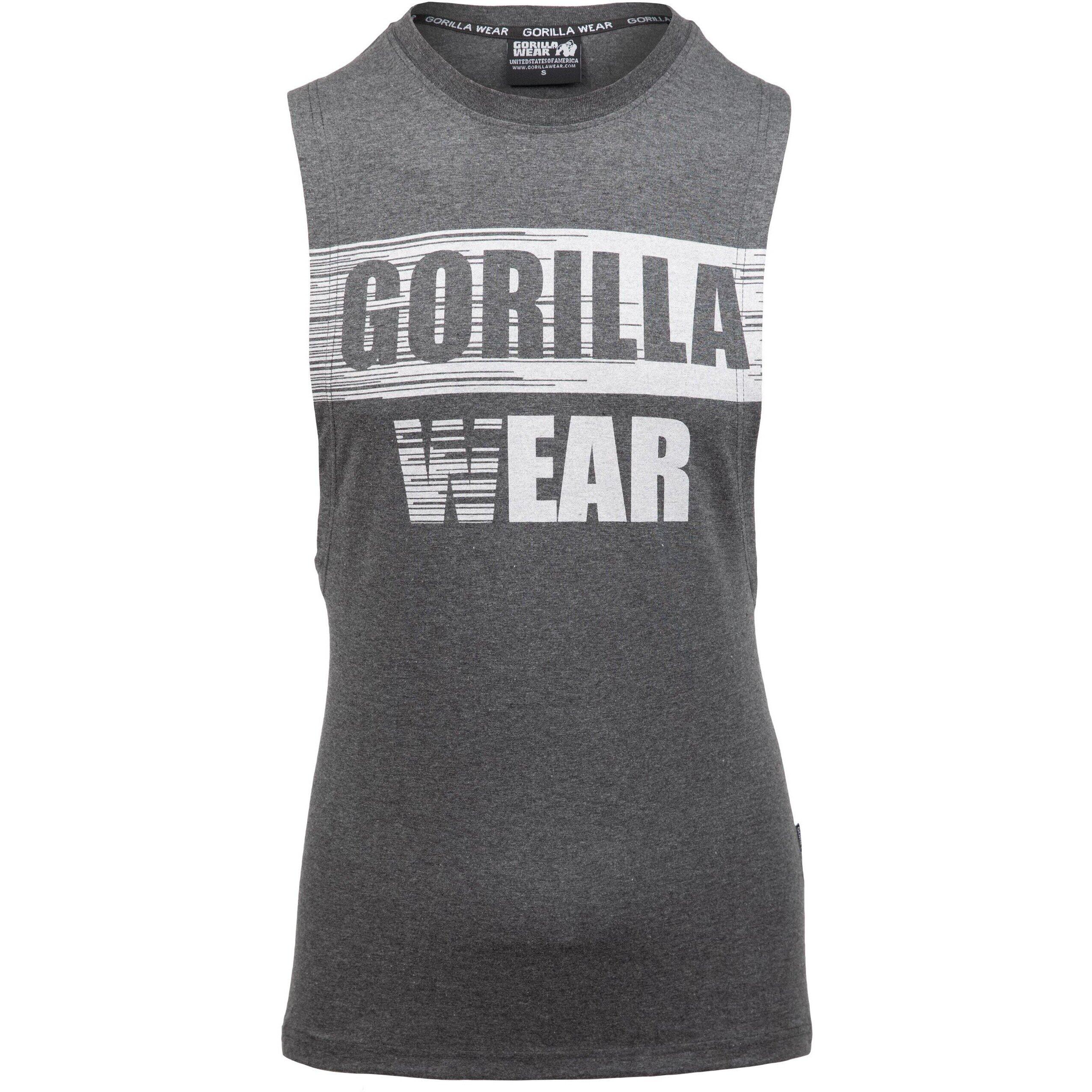 GORILLA WEAR Lopez Giro manica abbassatoCanotta - Dark Grau Melange
