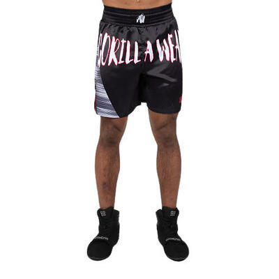 Clayton boxing shorts - zwart/rood
