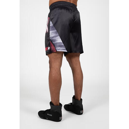 Clayton Boxing Shorts - Zwart/Rood 3/6