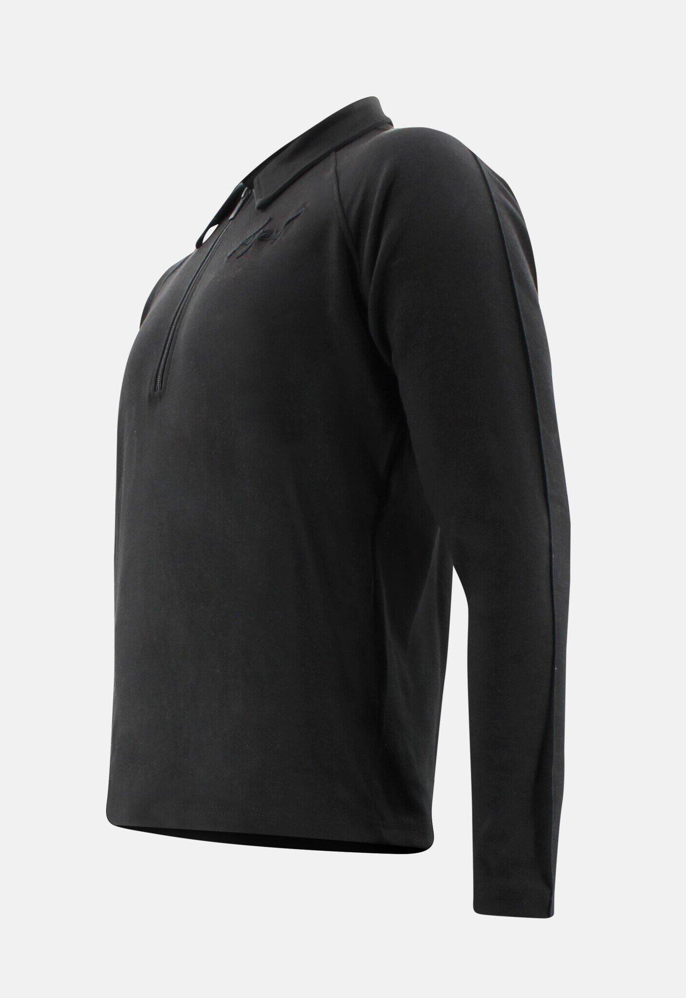 Sweater LA Luxe Lounge half zip zwart heren/dames katoen Fitness en Hardlopen 2/5