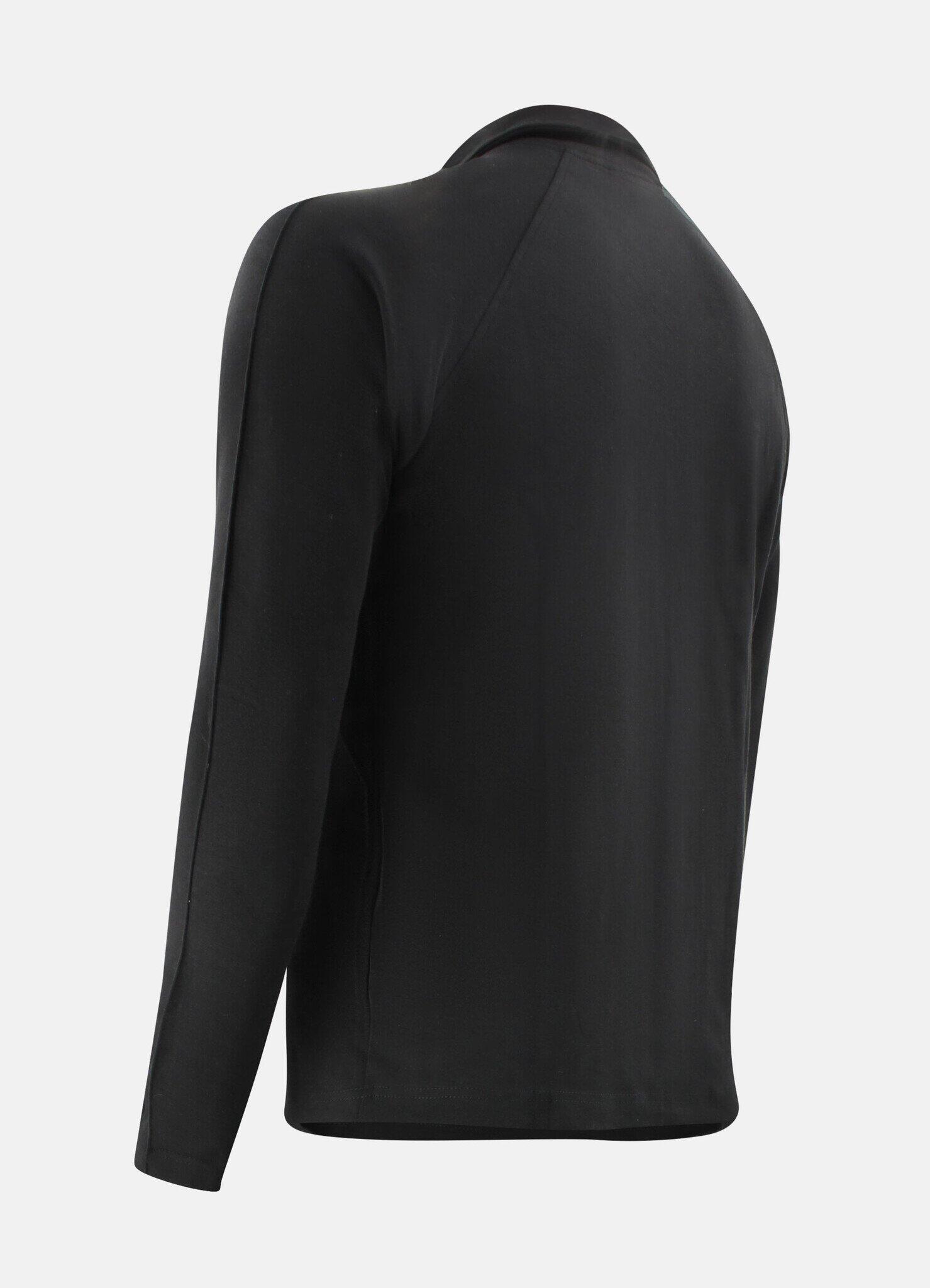 Sweater LA Luxe Lounge half zip zwart heren/dames katoen Fitness en Hardlopen 3/5