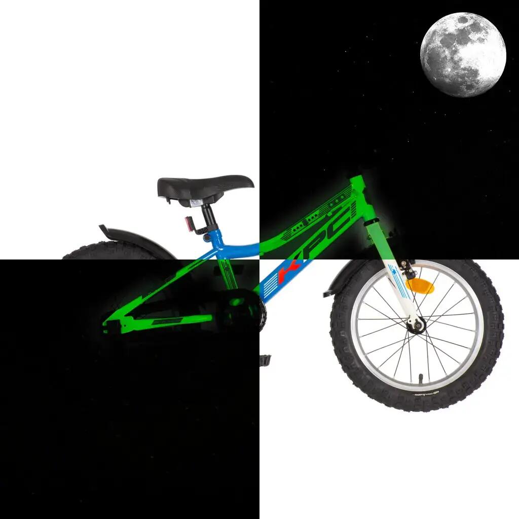 Gyermek kerékpár, szirénás világítós 16 - Explorer FluoBike 3/7