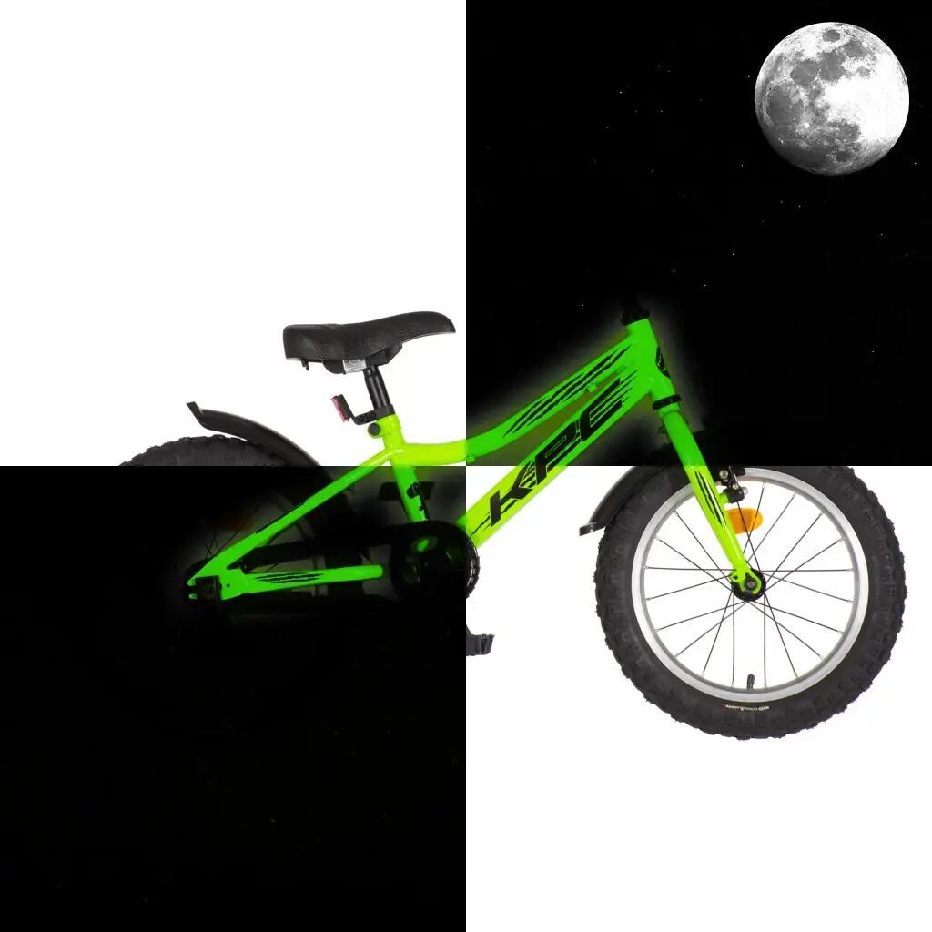 Gyerek kerékpár 16, világítós - FluoBike Explorer 3/7