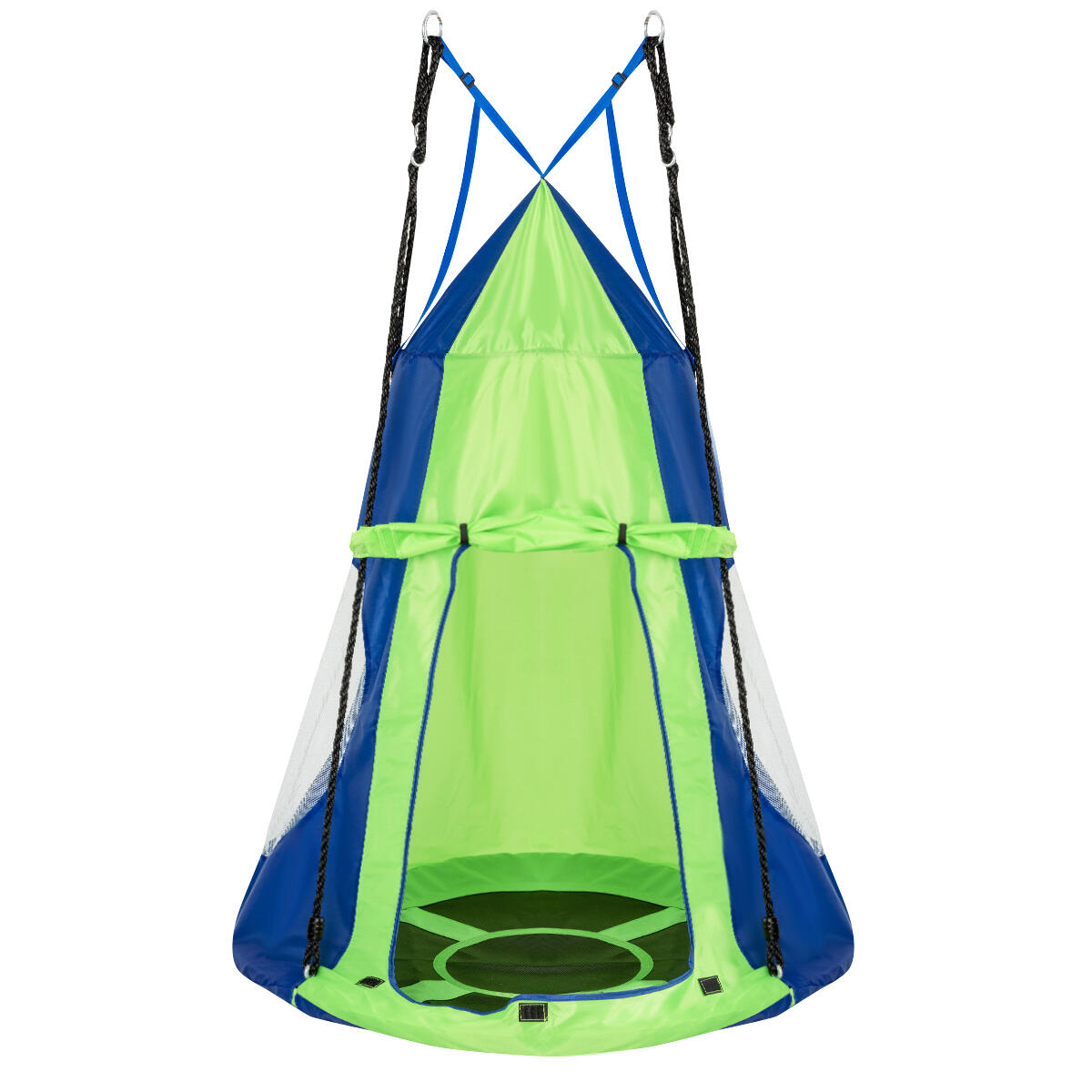 2-in-1 Tree Swing Hanging Tent Set Hammock Chair Indoor Outdoor Play Equipment