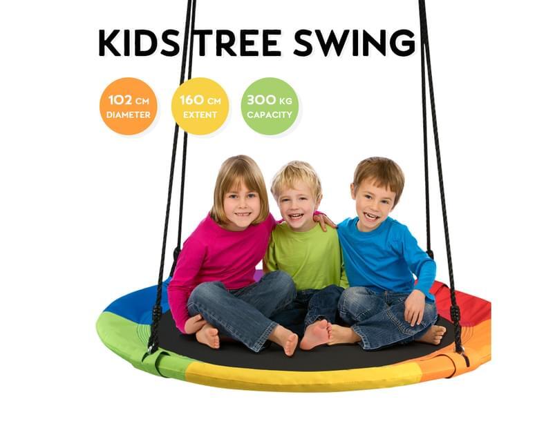 Giant Tree Swing Yard Play Equipment - 100cm Colorful