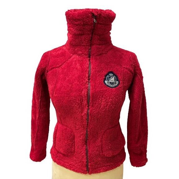 PEAK MOUNTAIN Girl's fleece jacket Peak Mountain coral sherpaGasana