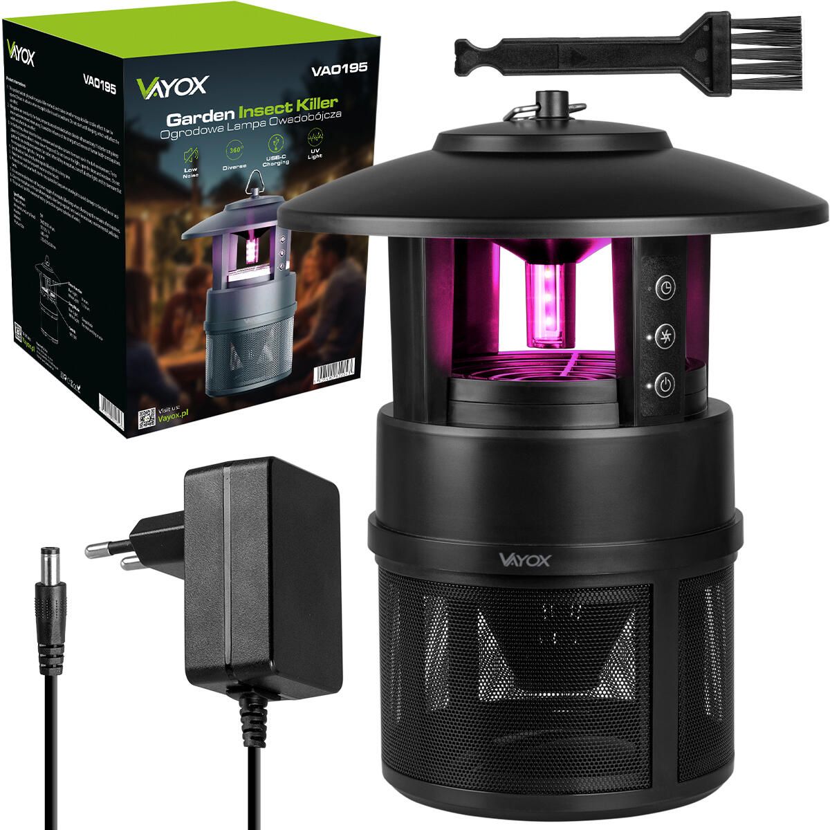 UV-insectenverdelger voor muggen vliegen VAYOX VA0195 60m2 7/7