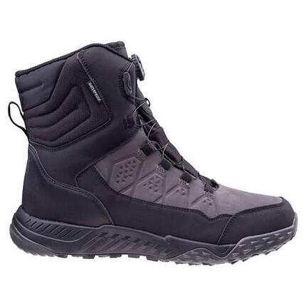 Heren Wenton Leder Mid Cut Waterdichte Tactische Laarzen (Zwart)