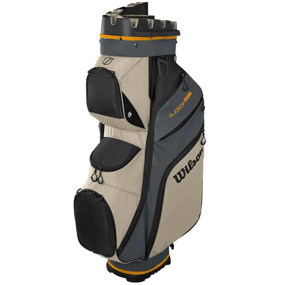 WILSON STAFF I-lock Dry - Waterdichte Golftas - Cartbag - Grijs Beige
