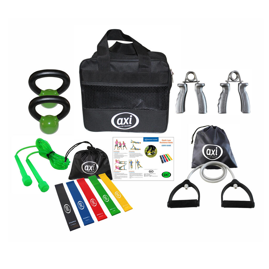 Training bag complete, resistance bands, resistance rope