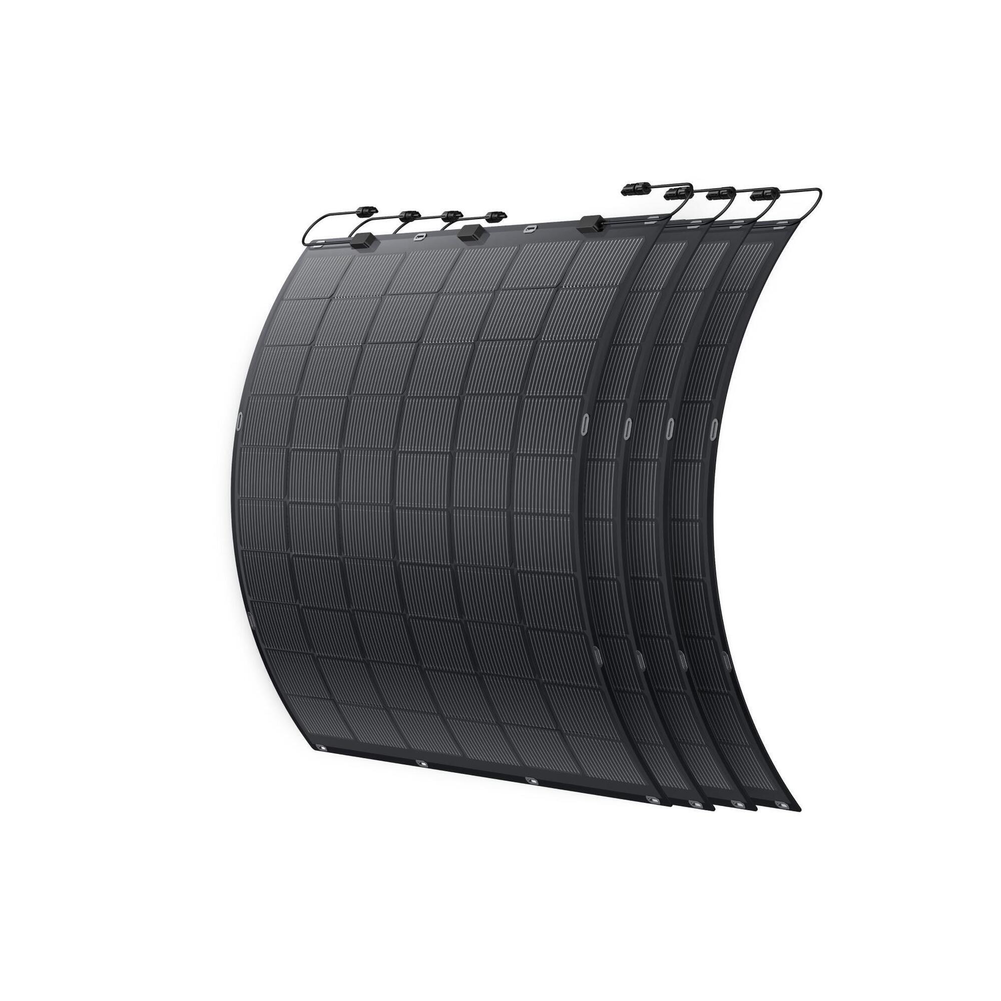 Anker - Anker Solix 4xfs20, Panneaux Solaires Flexibles 4x225 W Pour E1600 Ac/pro - Panneau Solaire - Noir - No Size - Decathlon